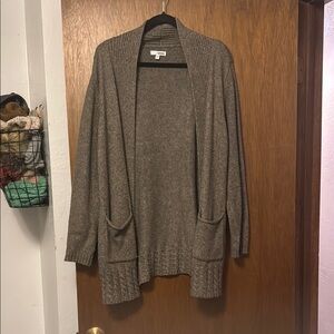 Sonoma Brown Open Front Cardigan